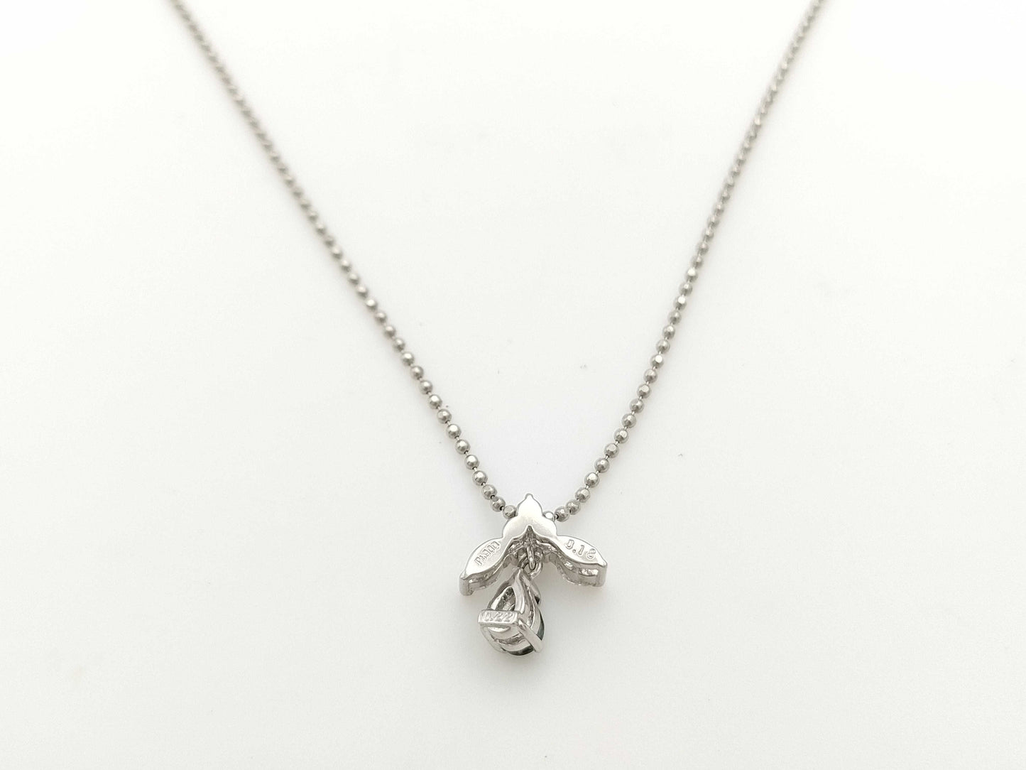 AX0.22ct D0.18ct PT900/850 4.4g Necklace