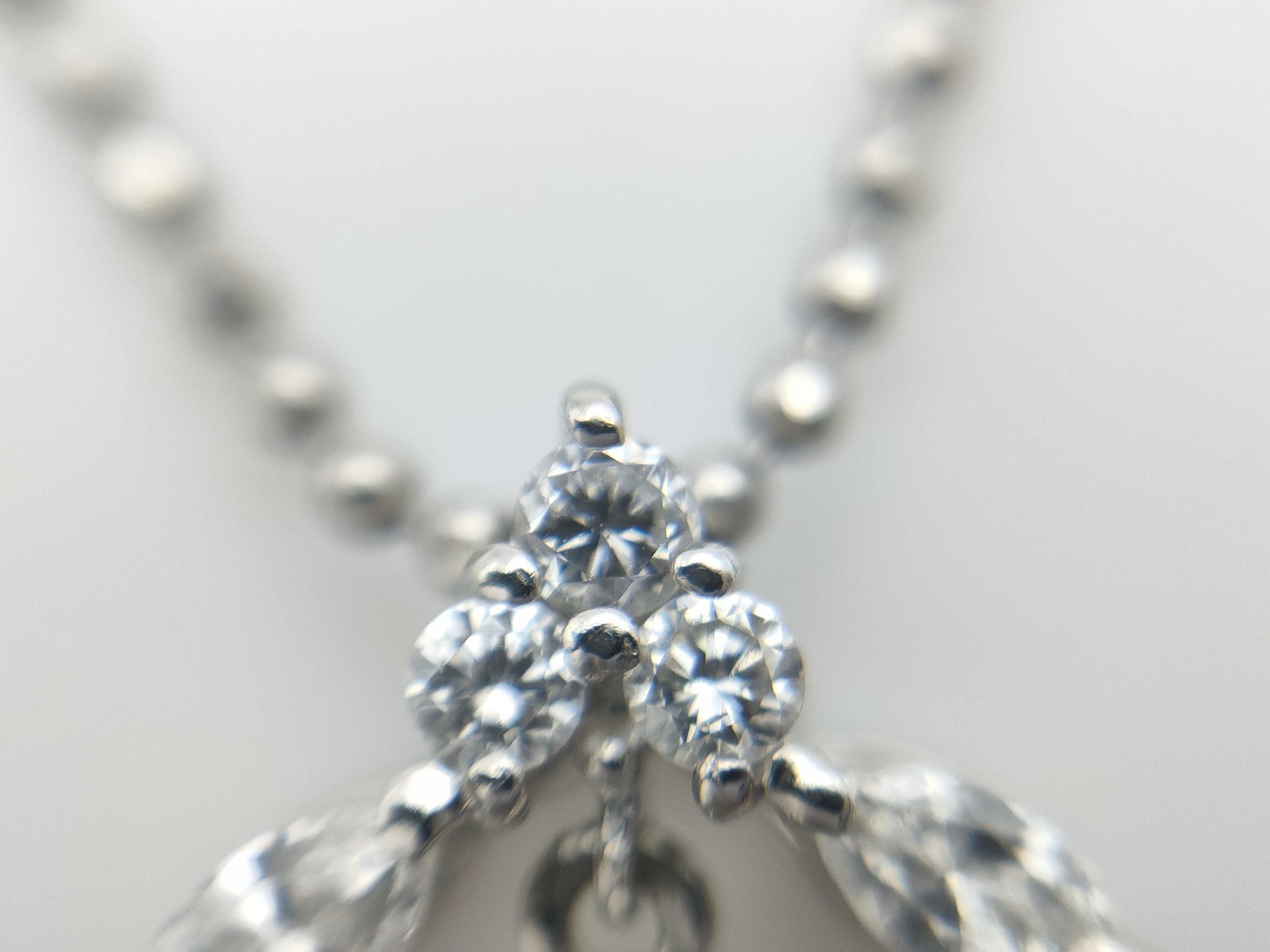 AX0.22ct D0.18ct PT900/850 4.4g Necklace