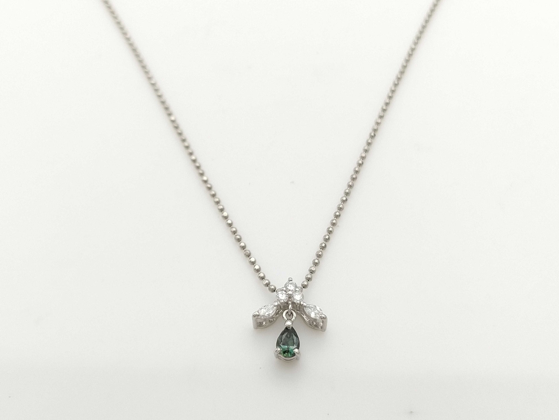 AX0.22ct D0.18ct PT900/850 4.4g Necklace