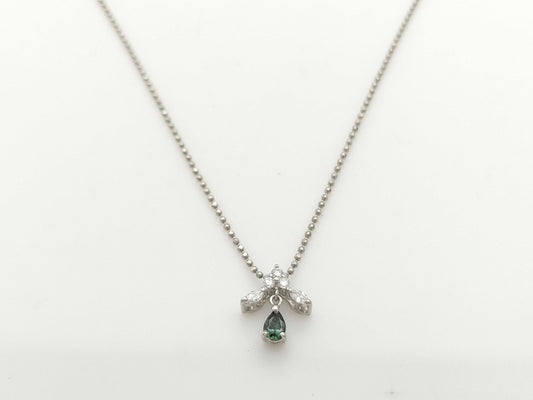 AX0.22ct D0.18ct PT900/850 4.4g Necklace