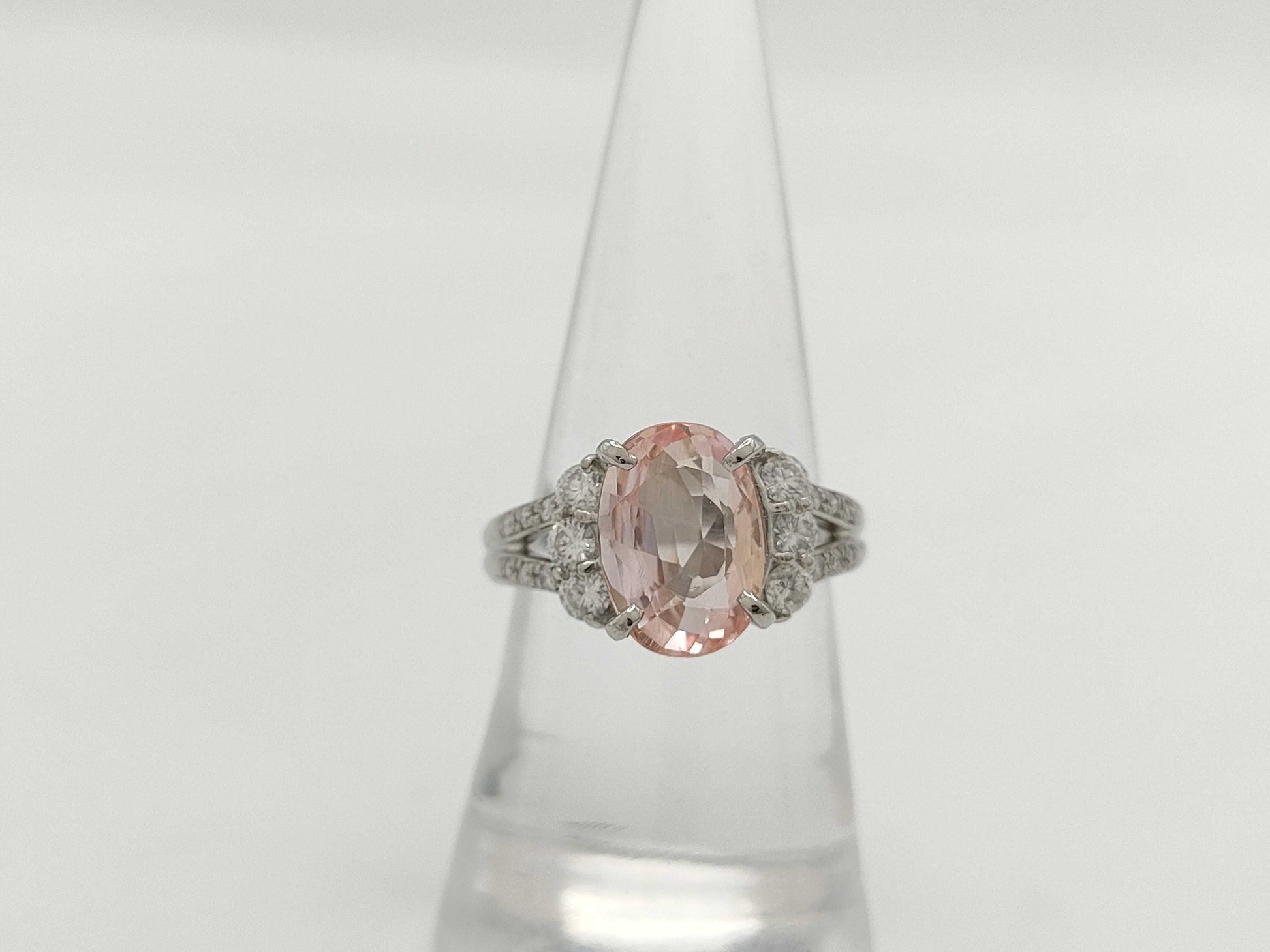 Paparazzia Sapphire 3.518ct D0.483ct PT900 8.4g Ring