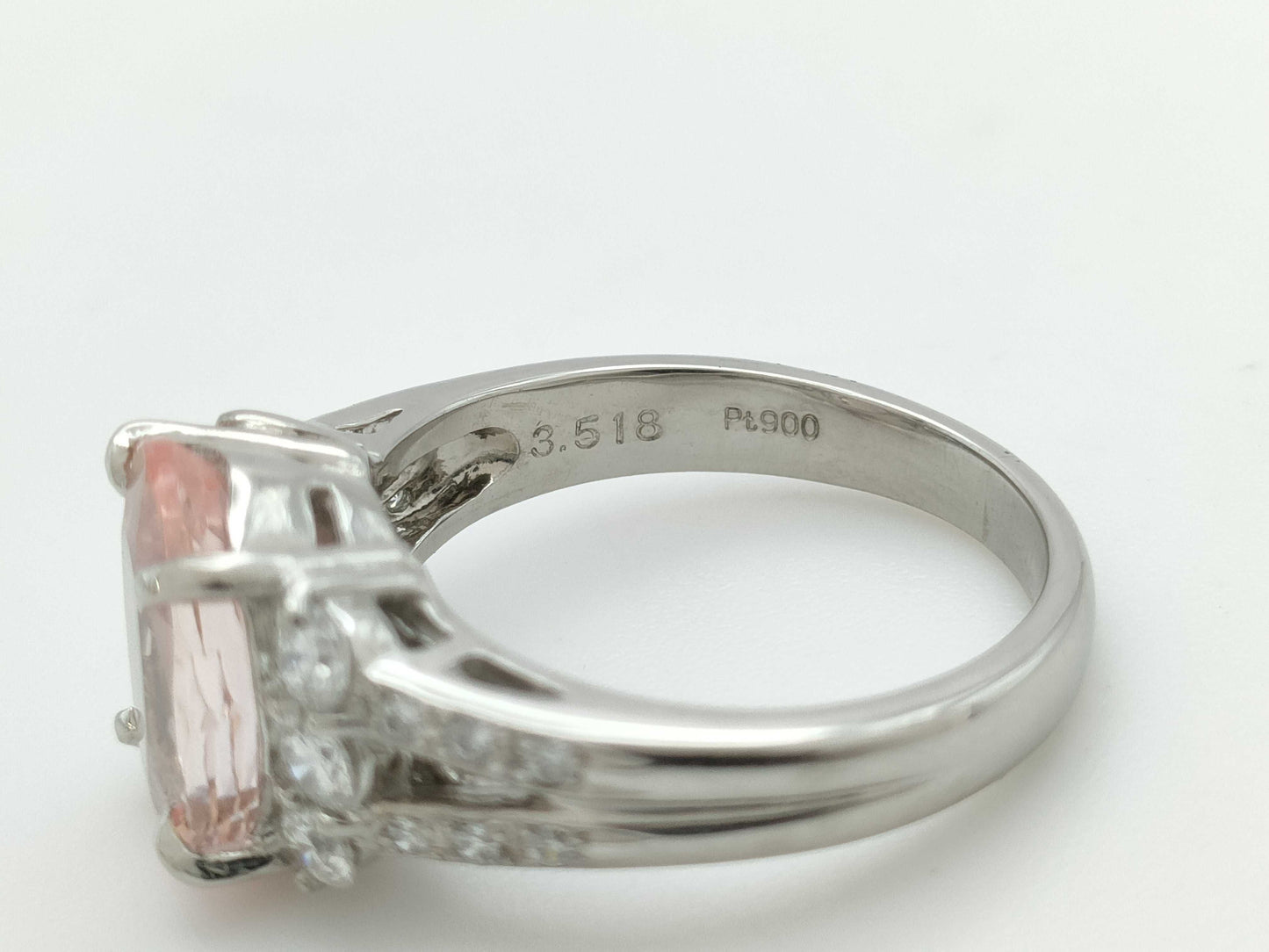 Paparazzia Sapphire 3.518ct D0.483ct PT900 8.4g Ring