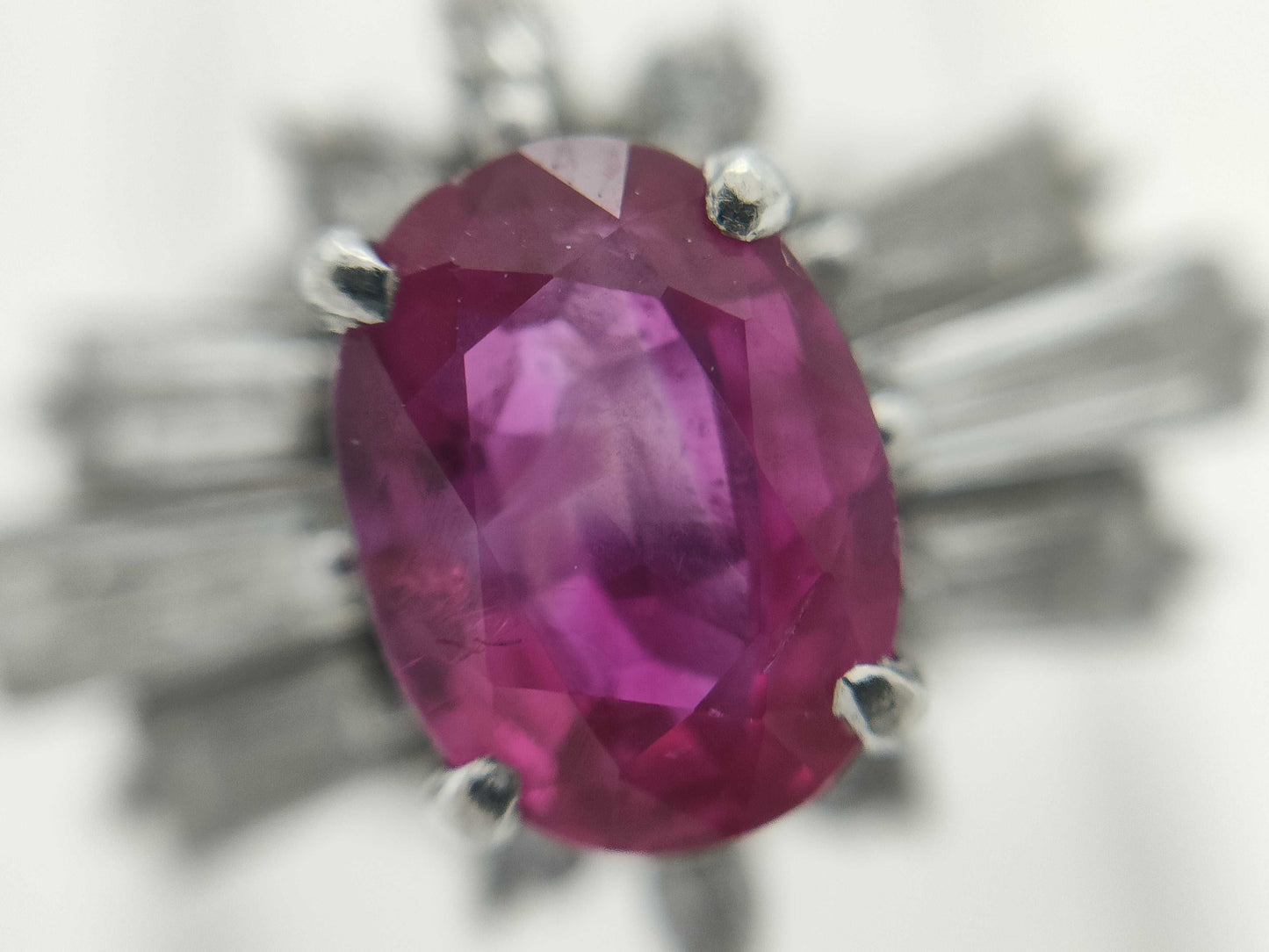 R1.13ct D0.79ct PT900 7.0g Ring