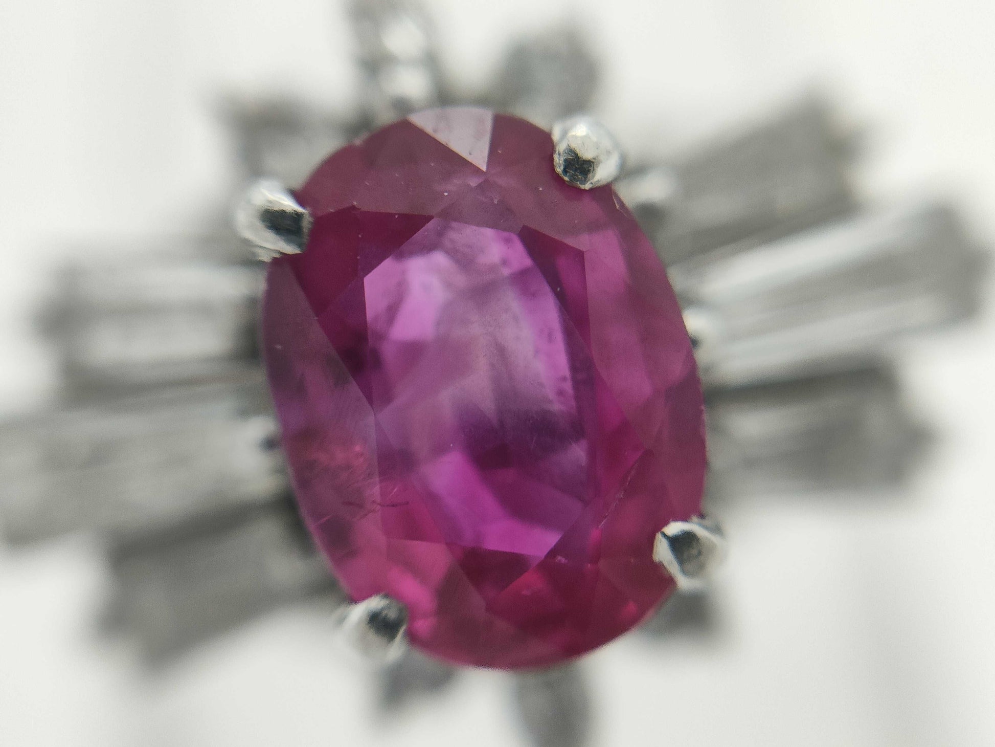 R1.13ct D0.79ct PT900 7.0g Ring