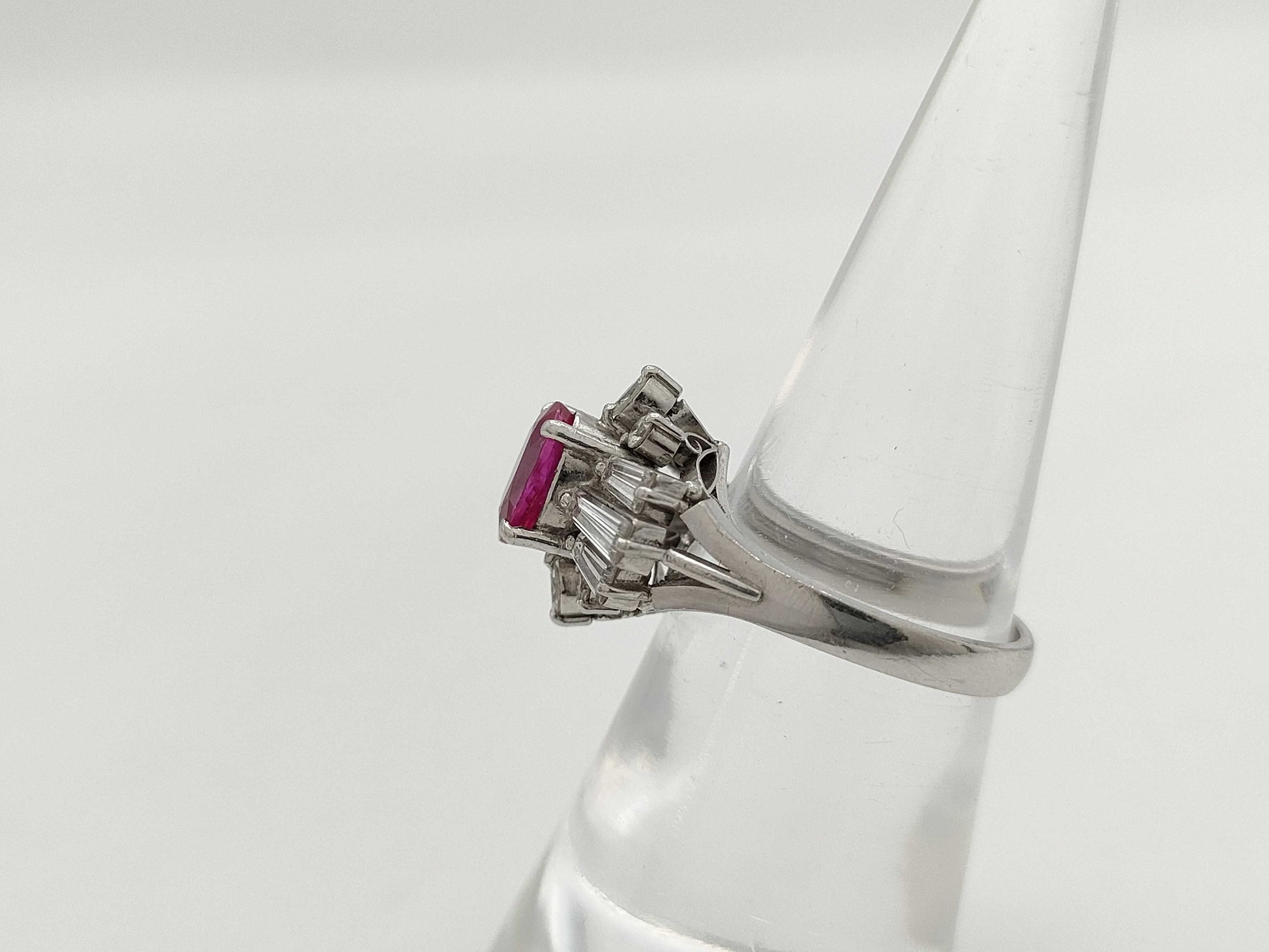 R1.13ct D0.79ct PT900 7.0g Ring