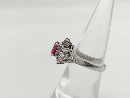 R1.13ct D0.79ct PT900 7.0g Ring