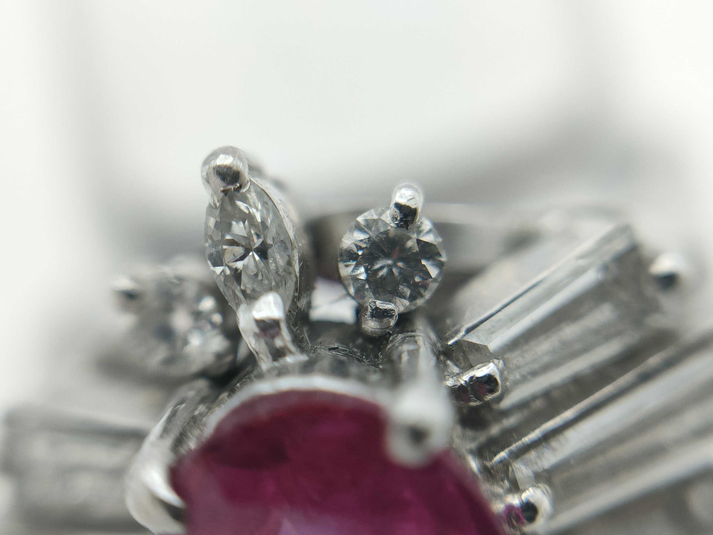 R1.13ct D0.79ct PT900 7.0g Ring