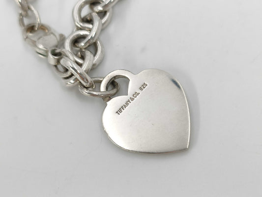 Tiffany&Co. Tiffany Heart Tag Chain Bracelet Sv925 Bracelet Bangle