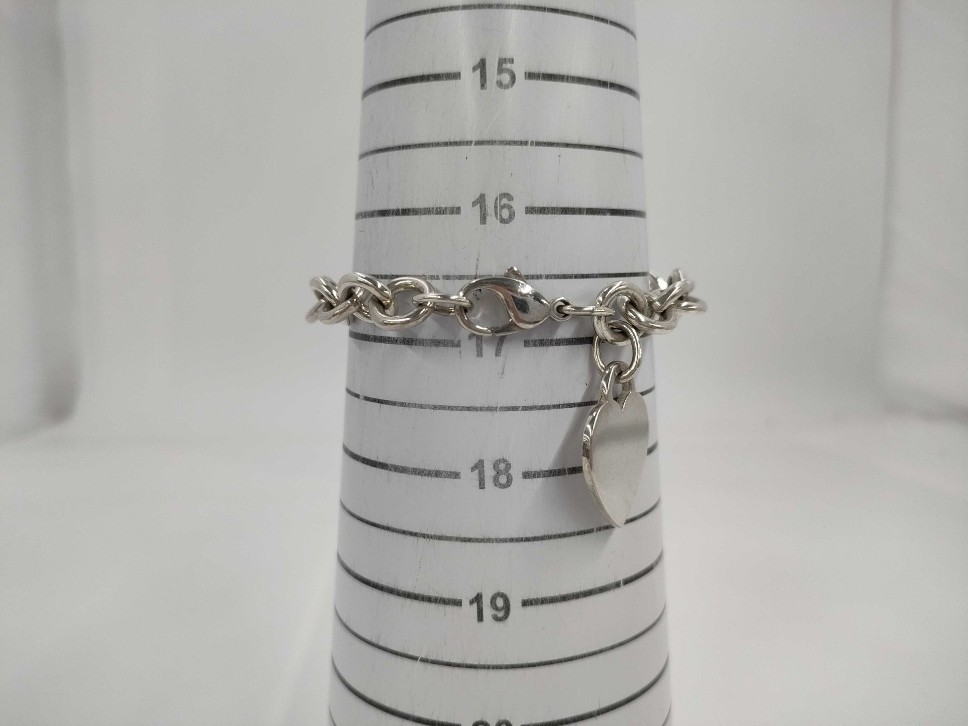 Tiffany&Co. Tiffany Heart Tag Chain Bracelet Sv925 Bracelet Bangle