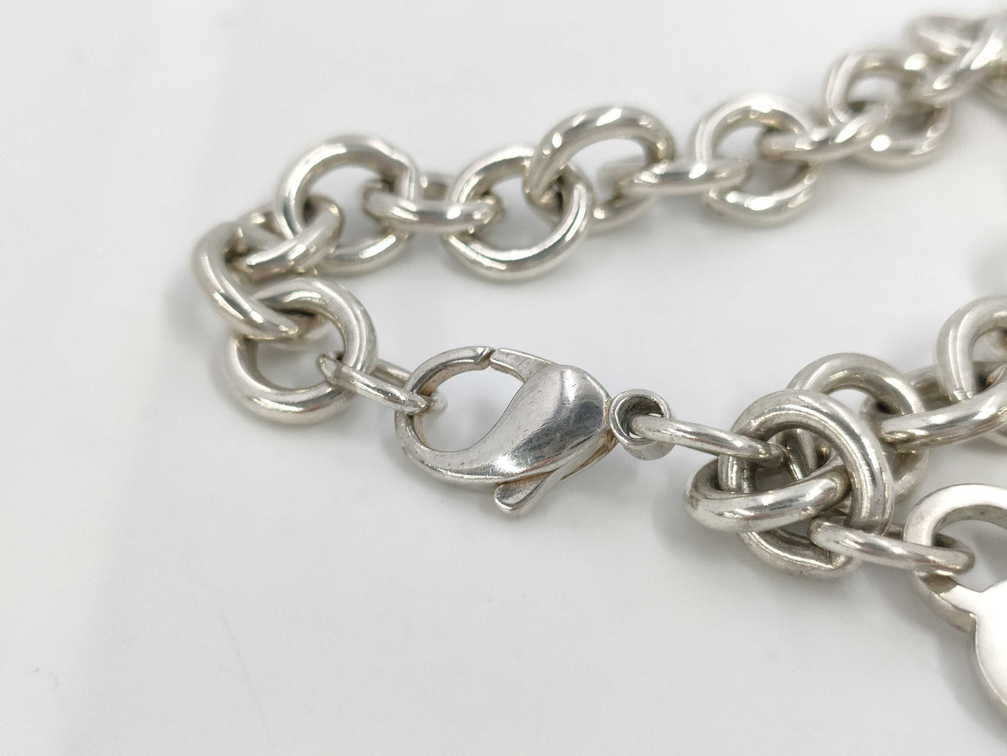 Tiffany&Co. Tiffany Heart Tag Chain Bracelet Sv925 Bracelet Bangle