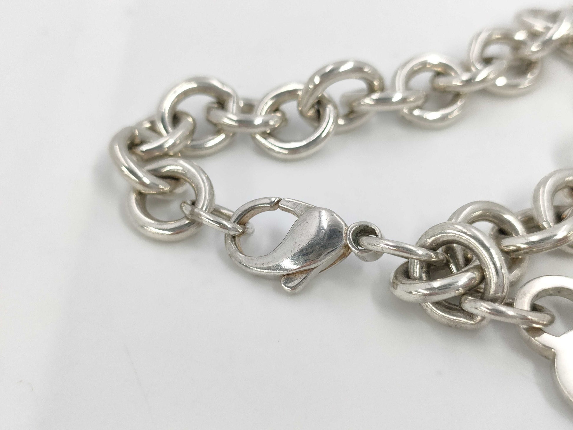 Tiffany&Co. Tiffany Heart Tag Chain Bracelet Sv925 Bracelet Bangle