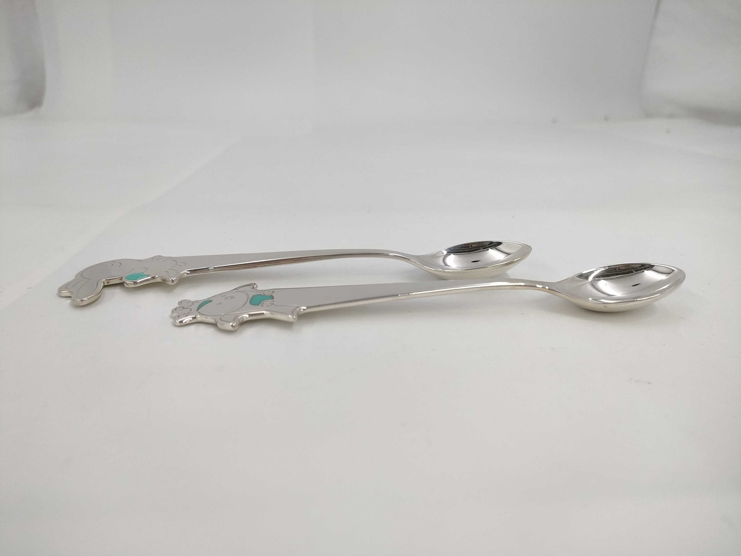 Tiffany&Co. Tiny Tiffany Tick On A Rock Baby Spoon SV925 Sterling Silver Pair Other Accessories