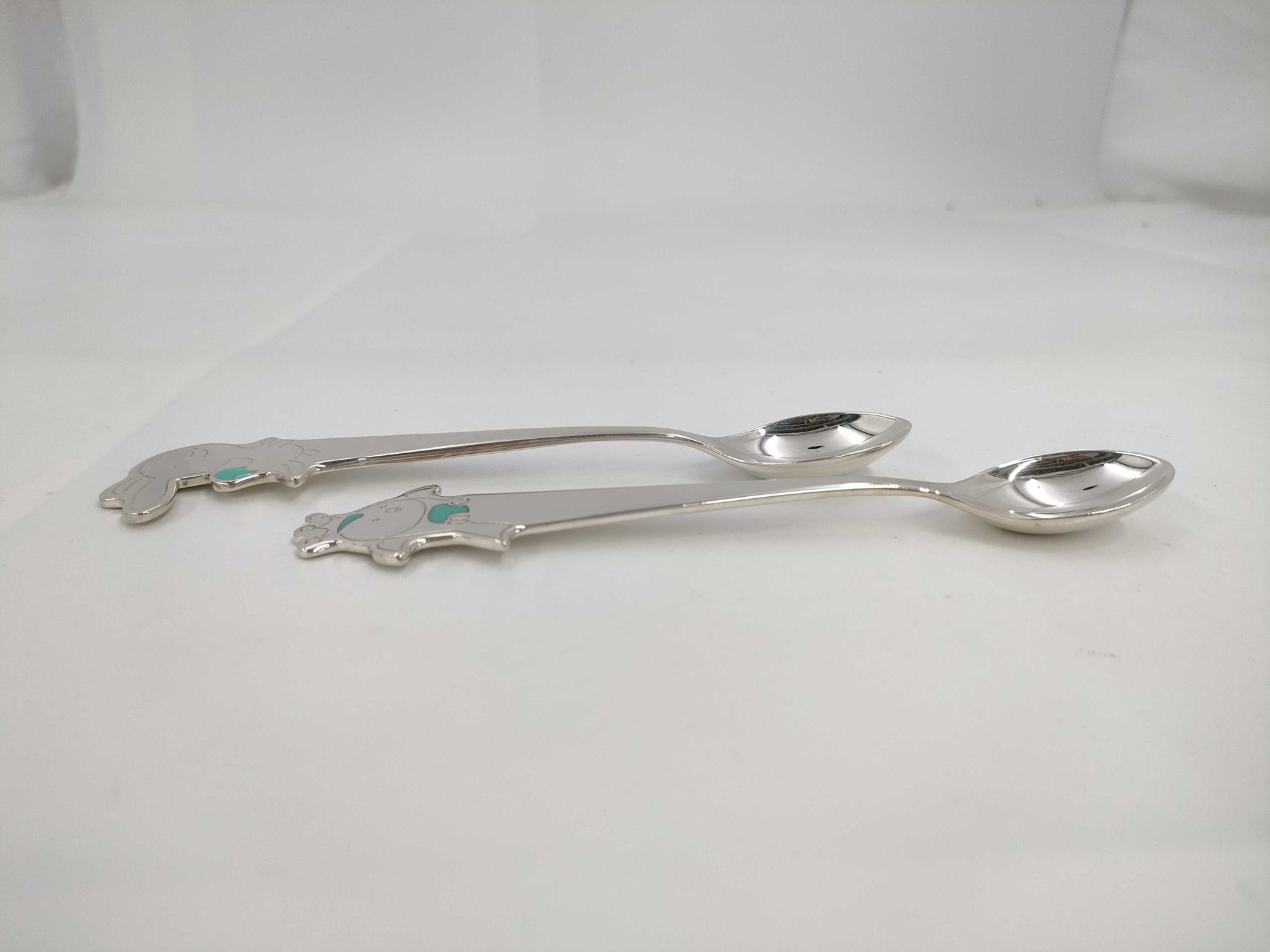 Tiffany&Co. Tiny Tiffany Tick On A Rock Baby Spoon SV925 Sterling Silver Pair Other Accessories