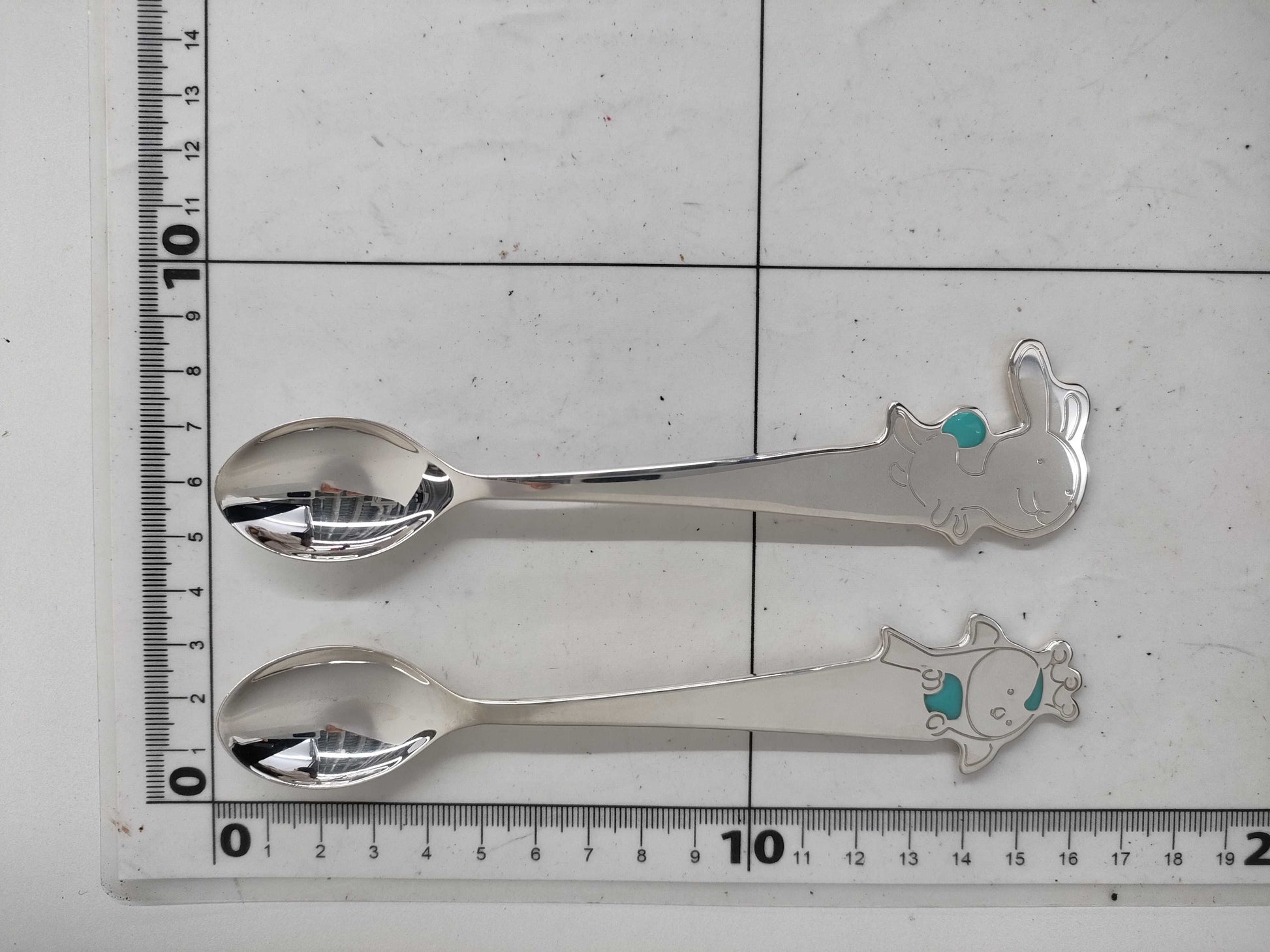Tiffany&Co. Tiny Tiffany Tick On A Rock Baby Spoon SV925 Sterling Silver Pair Other Accessories