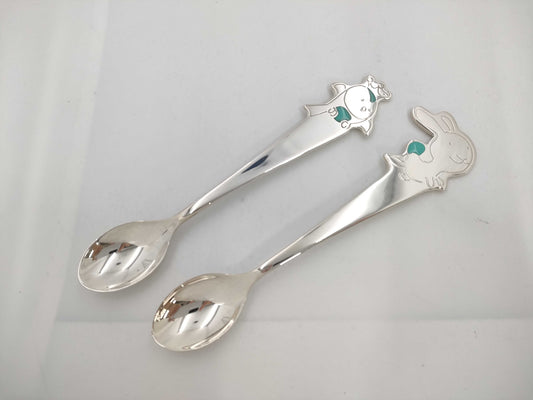Tiffany&Co. Tiny Tiffany Tick On A Rock Baby Spoon SV925 Sterling Silver Pair Other Accessories