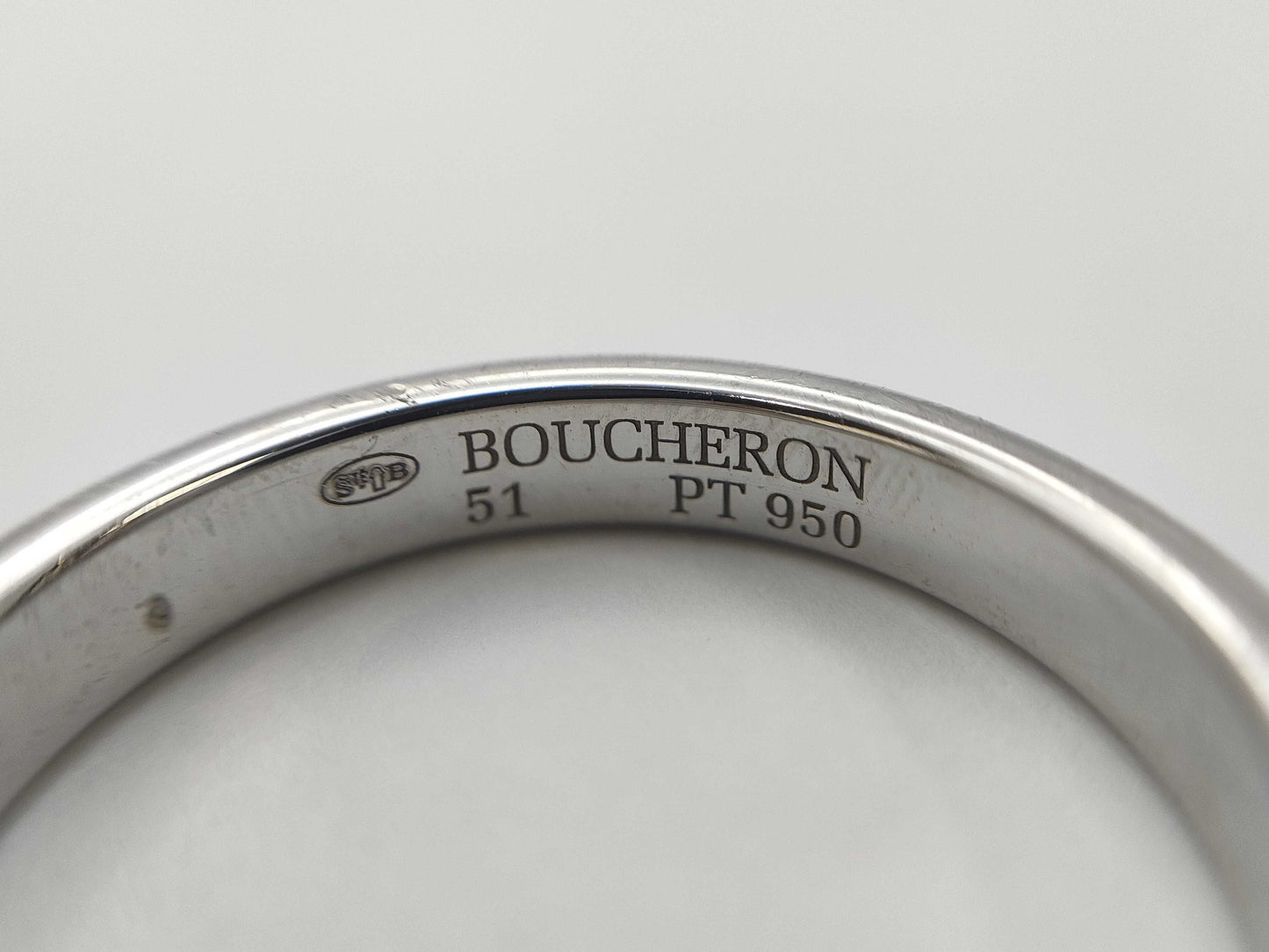 BOUCHERON Godron #51 PT950 4.9g Ring
