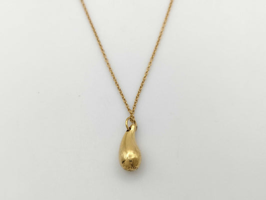 Tiffany&Co. Teardrop YG 18K 4.7g Necklace