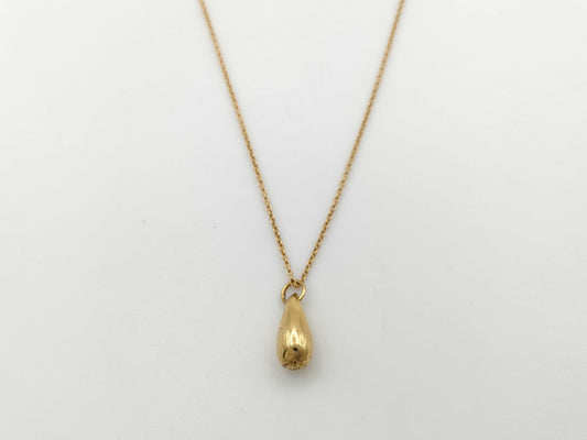 Tiffany&Co. Teardrop YG 18K 4.7g Necklace