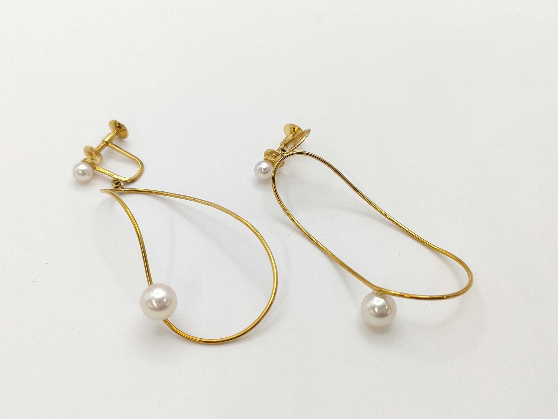 TASAKI Pearl Diameter Approx. 3.9mm-6.0mm K18 4.3g Earrings