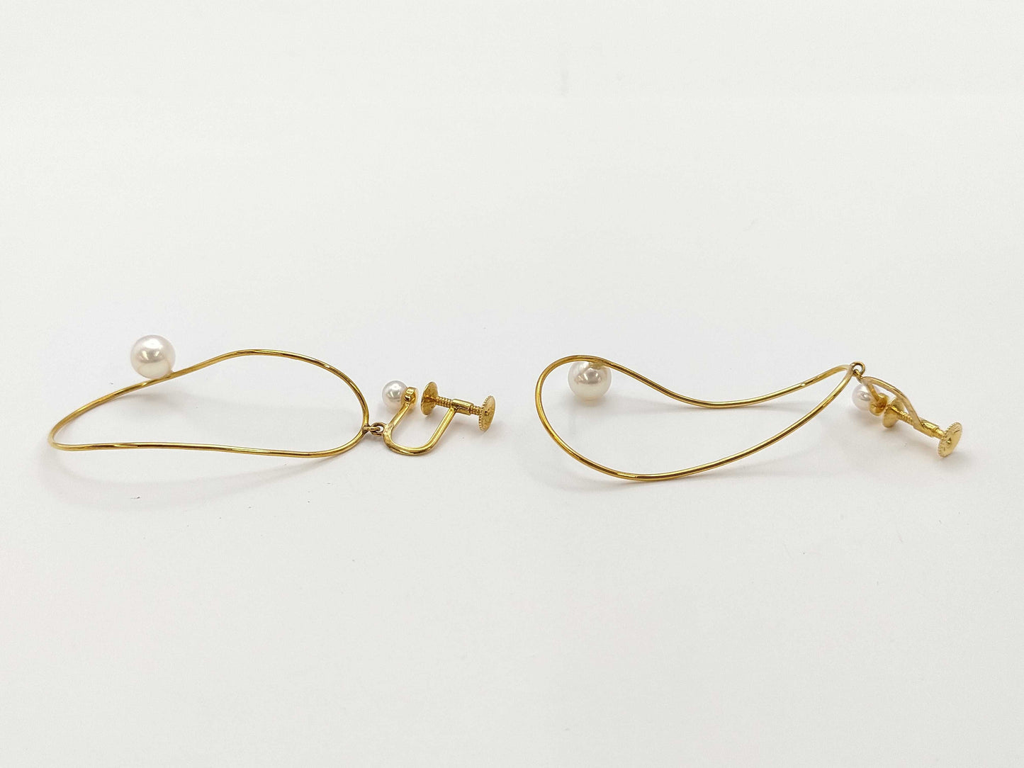 TASAKI Pearl Diameter Approx. 3.9mm-6.0mm K18 4.3g Earrings