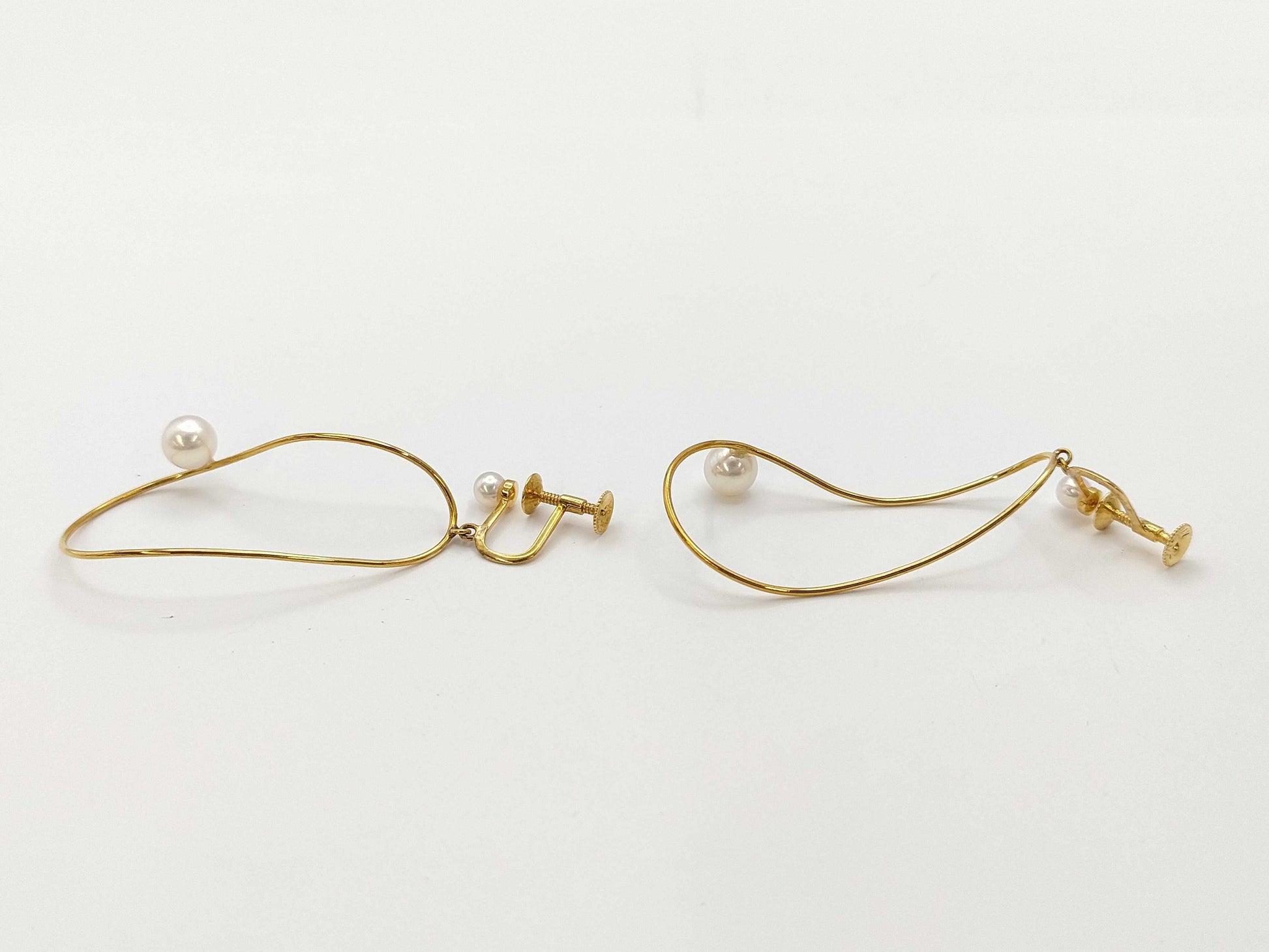 TASAKI Pearl Diameter Approx. 3.9mm-6.0mm K18 4.3g Earrings