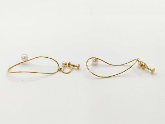 TASAKI Pearl Diameter Approx. 3.9mm-6.0mm K18 4.3g Earrings