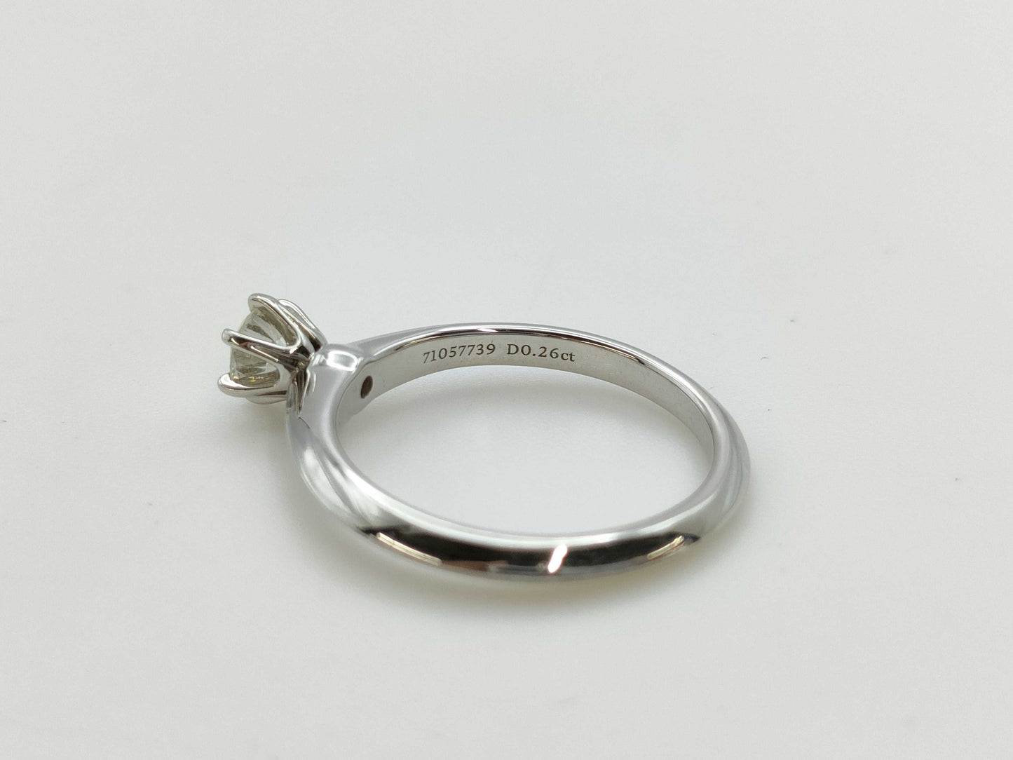 Tiffany&Co. Classic Solitaire D0.26ct PT950 3.5g Ring