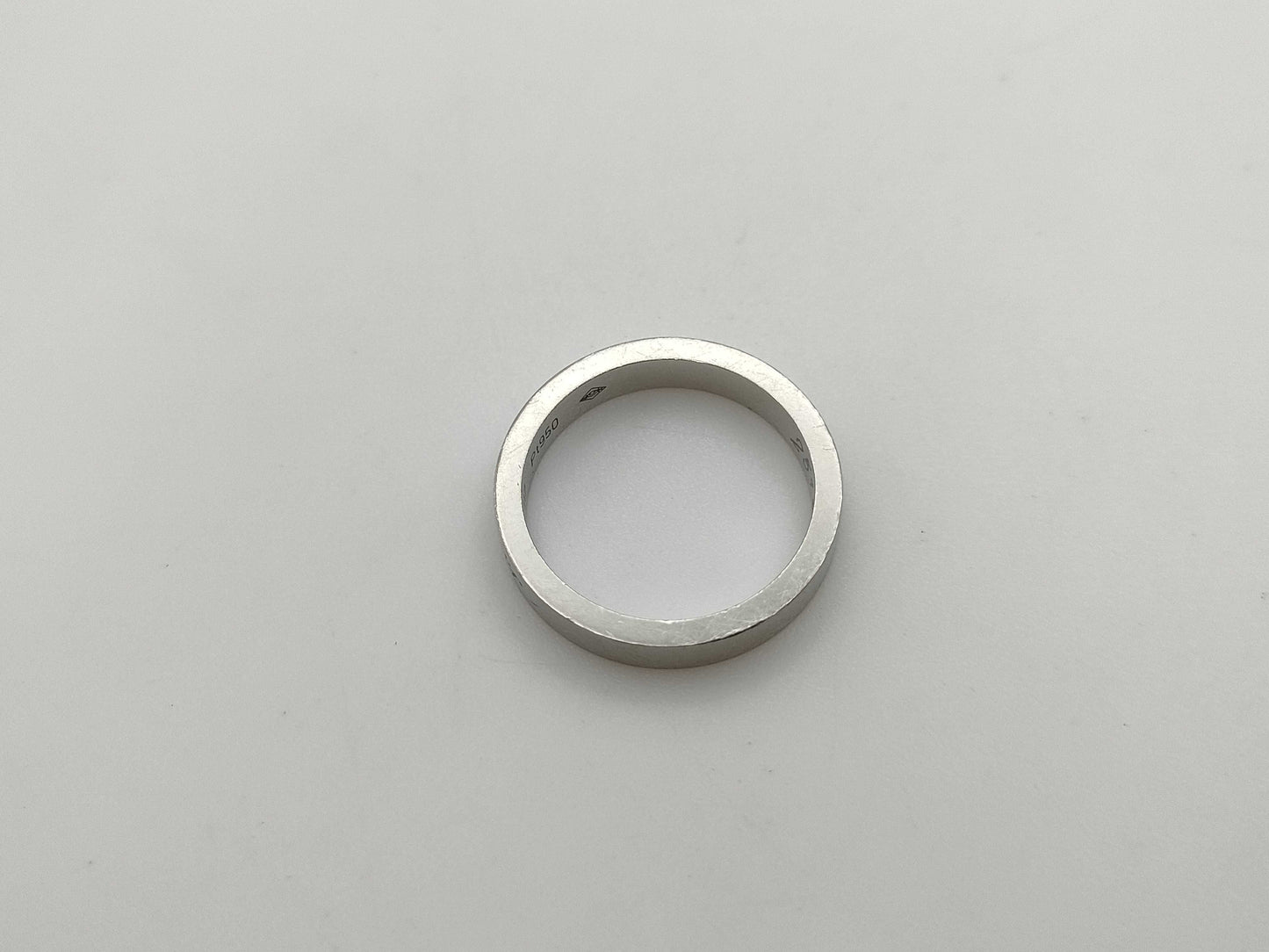 Cartier Engraved #47 PT950 4.7g Ring