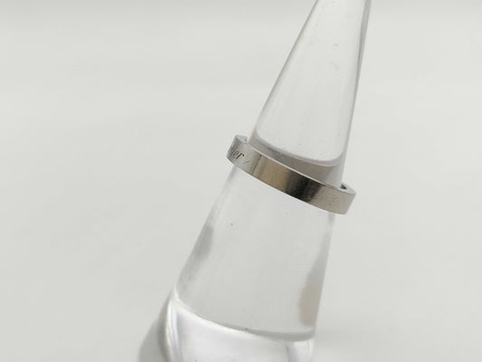 Cartier Engraved #47 PT950 4.7g Ring