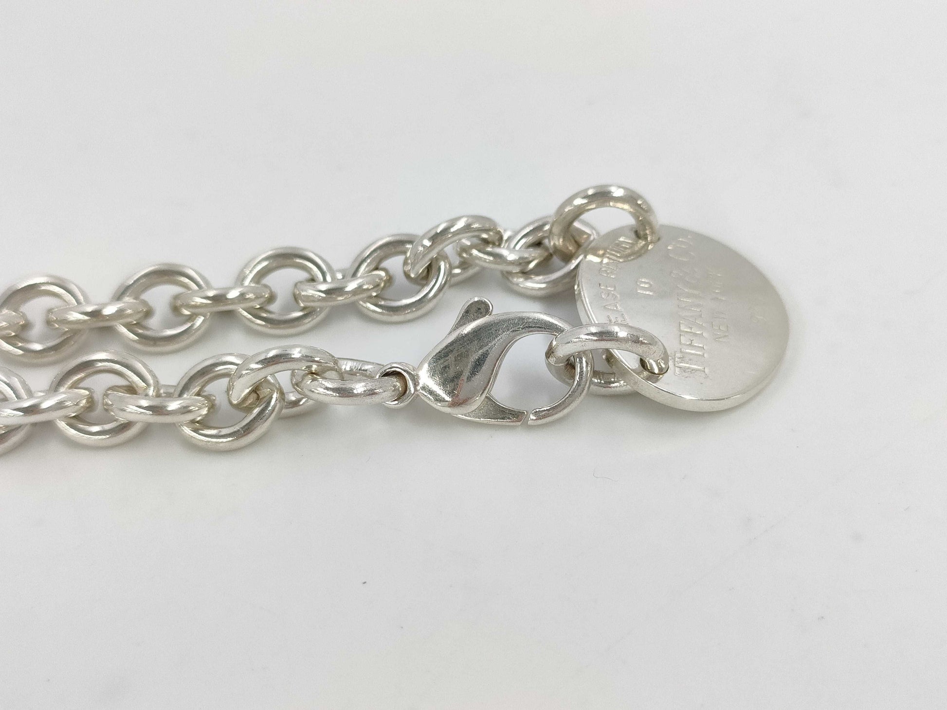 Tiffany & Co. Tiffany Necklace Return to Tiffany Oval Tag 925 Engraved Necklace