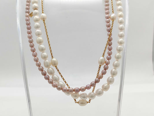 TASAKI M Charm 3-Strand Pearl K18 47.2g Necklace