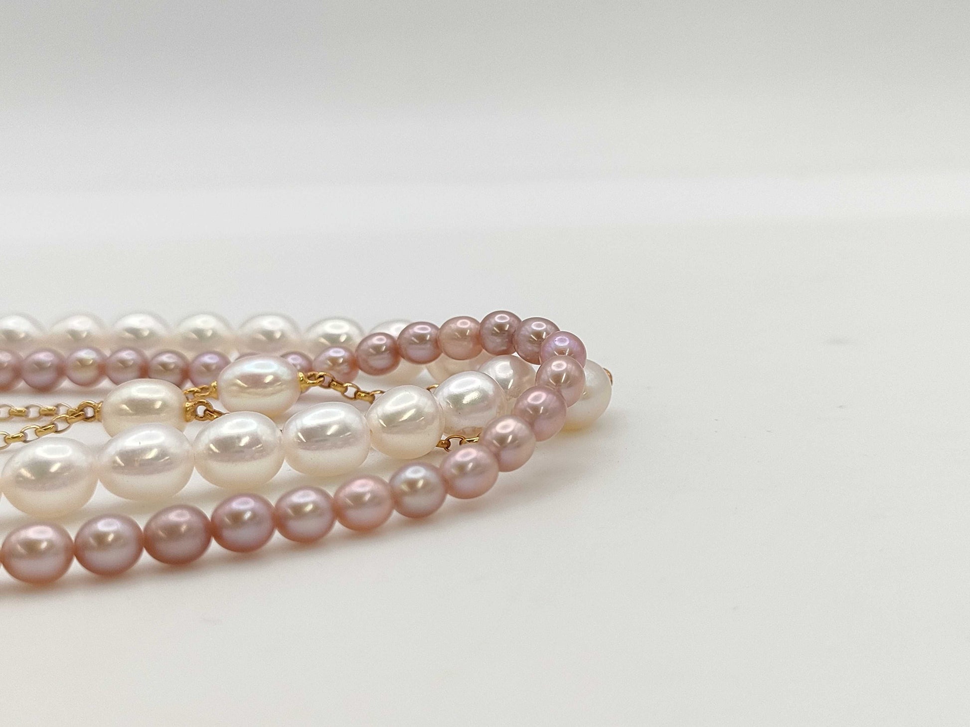 TASAKI M Charm 3-Strand Pearl K18 47.2g Necklace
