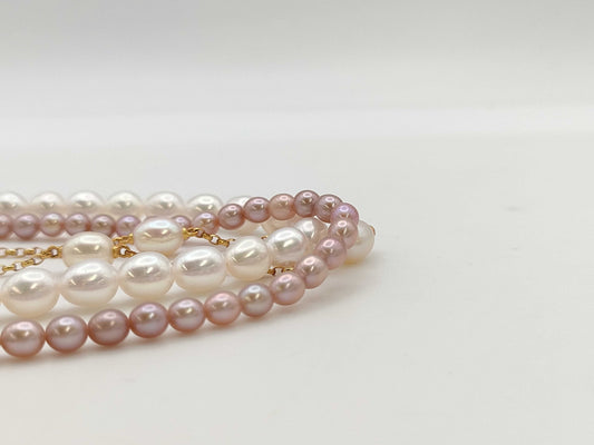 TASAKI M Charm 3-Strand Pearl K18 47.2g Necklace