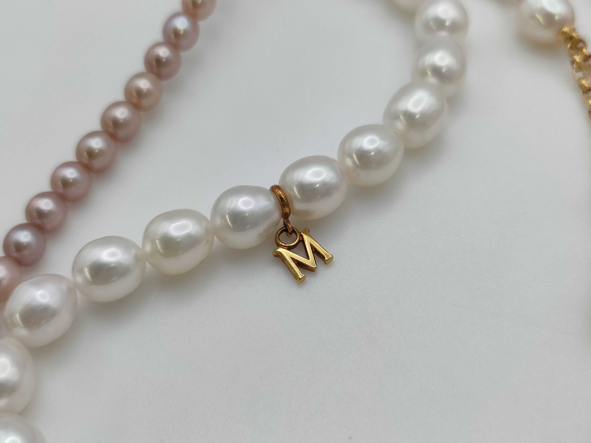TASAKI M Charm 3-Strand Pearl K18 47.2g Necklace