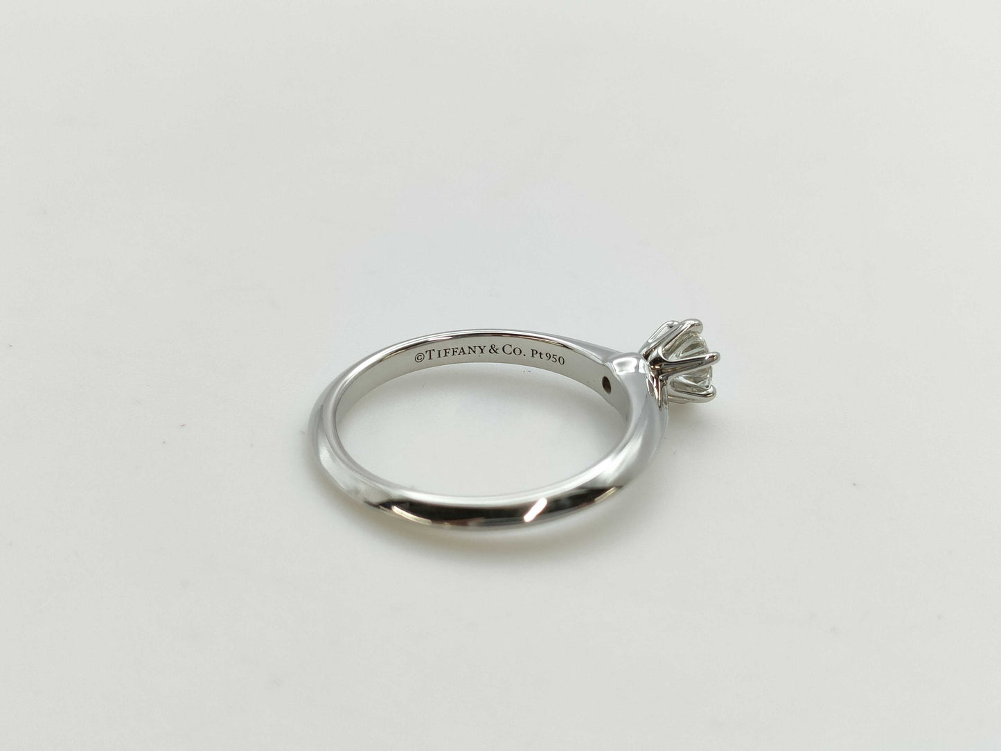 Tiffany & Co. Solitaire D0.30ct PT950 3.6g Ring