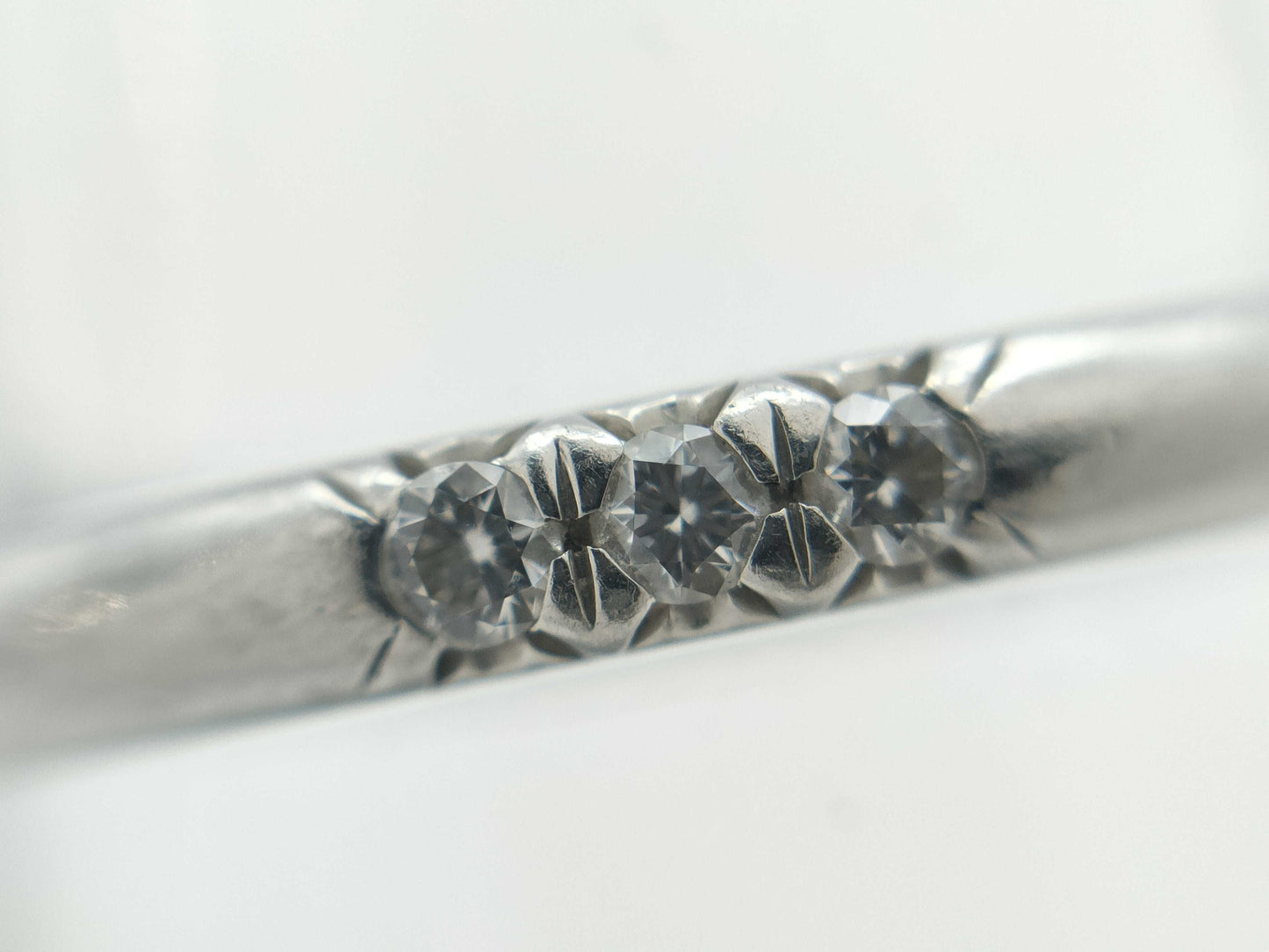 Tiffany & Co. Band 3PD PT950 3.4g Ring