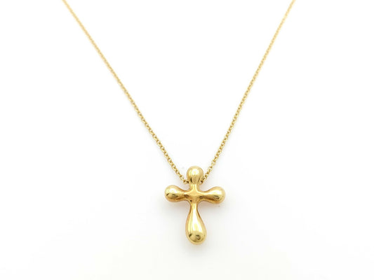 Tiffany&Co. Cross 750 4.2g Necklace