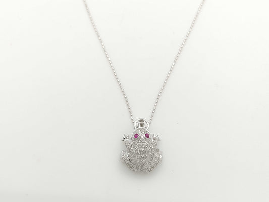 R0.05ct D0.22ct K18 5.0g Necklace