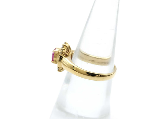 R0.684/0.201ct D0.40ct K18 4.6g Ring