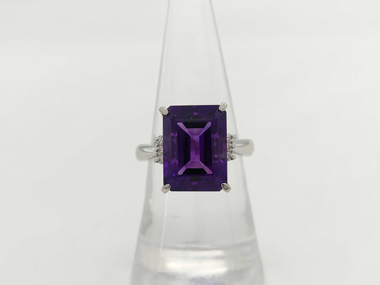 AM6.50ct D0.09ct PT900 10g Ring