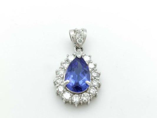 TZ1.28ct D0.50ct PT900 2.8g Pendant Top