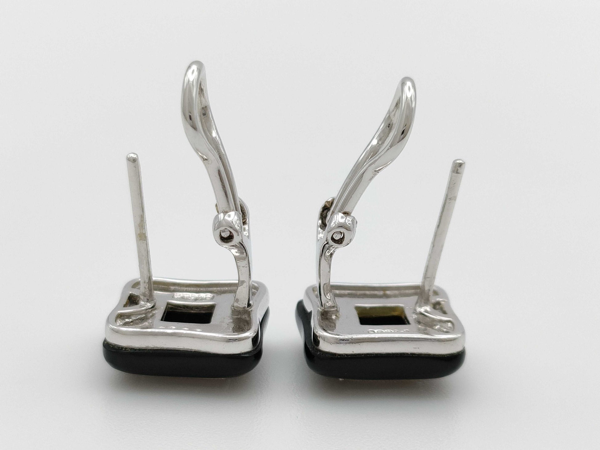 Onyx D0.50ct PT900 8.5g Earrings