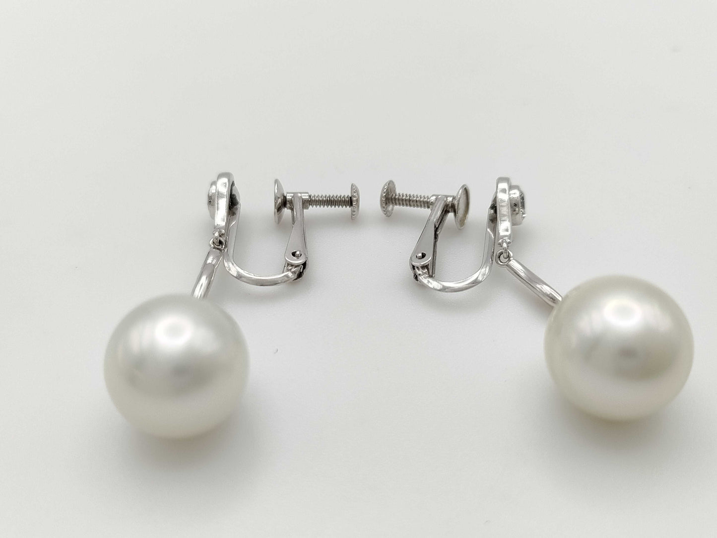 Pearl Diameter Approx. 13.7*12.1mm/13.7*12.0mm D0.21/0.21ct PT900 11.5g Earrings