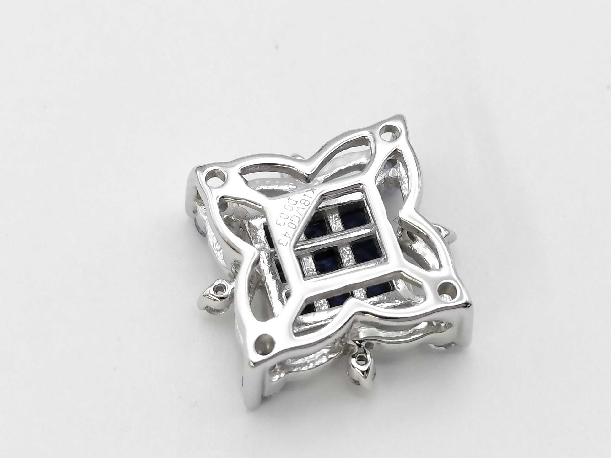 S0.43ct D0.03ct K18WG 1.7g Pendant Top