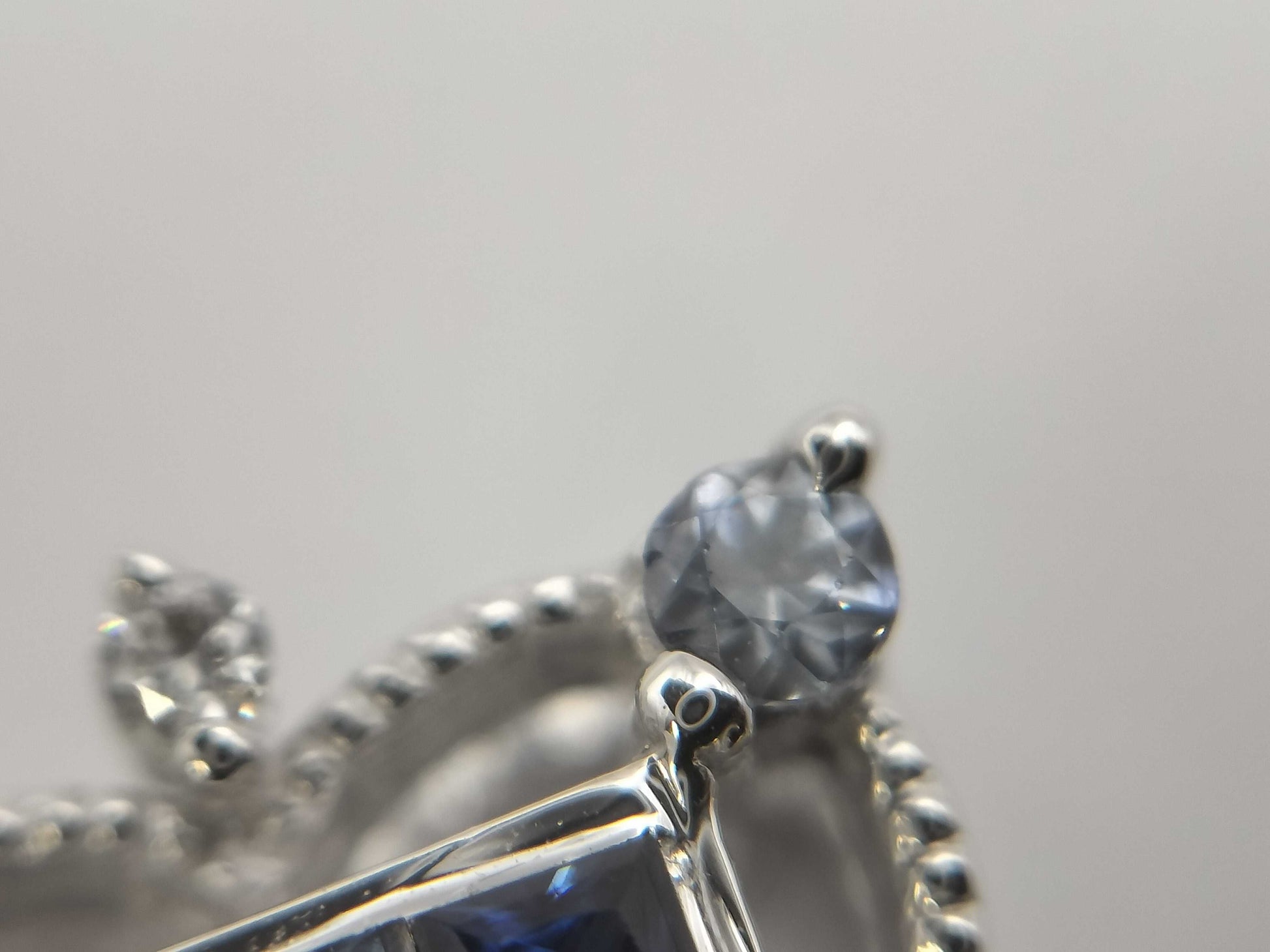 S0.43ct D0.03ct K18WG 1.7g Pendant Top