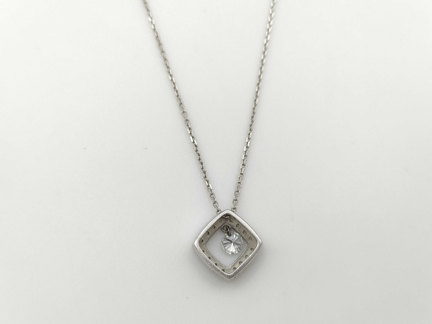 D0.30ct FD0.12ct PT900/850 5.6g Necklace