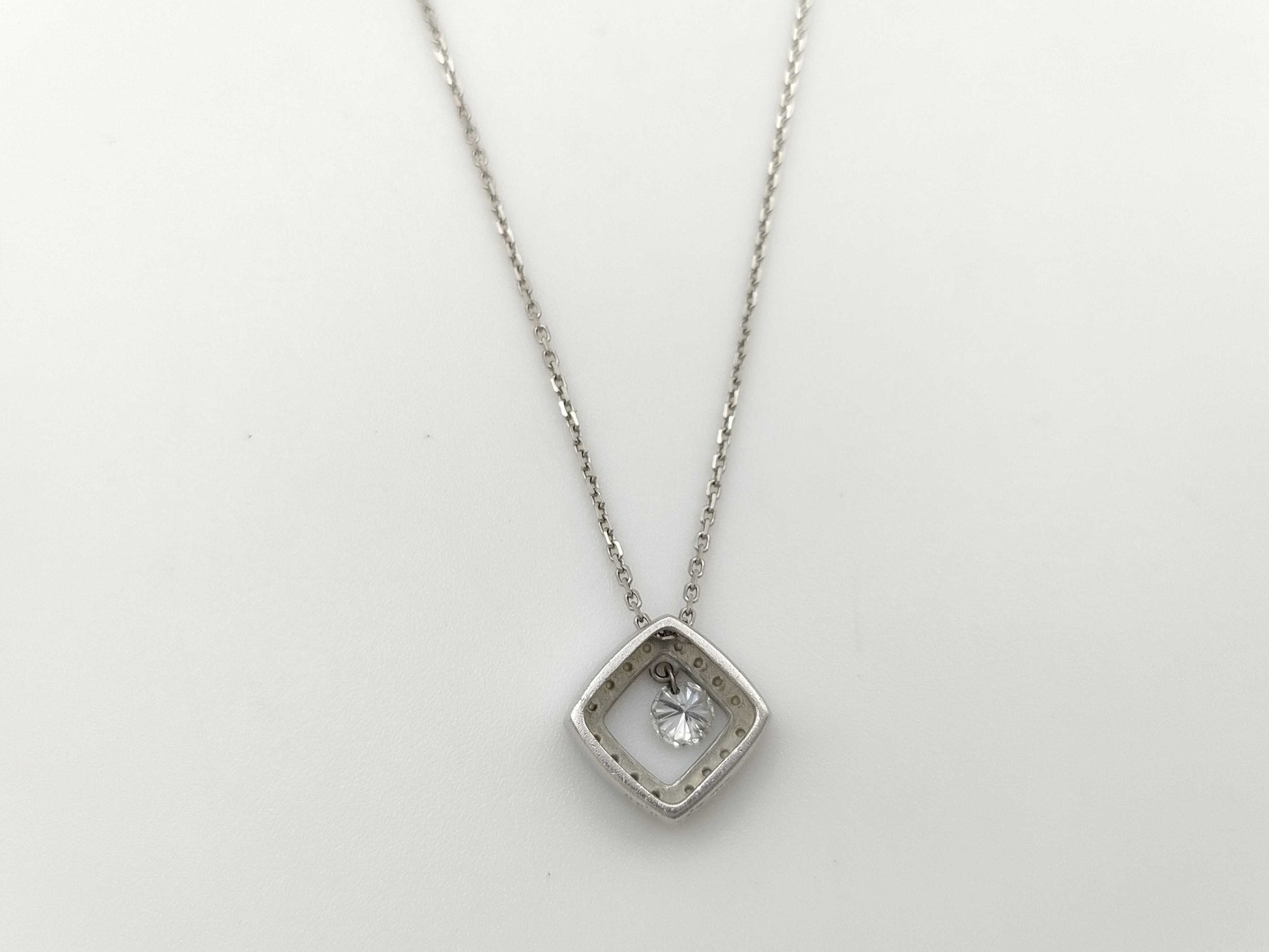 D0.30ct FD0.12ct PT900/850 5.6g Necklace