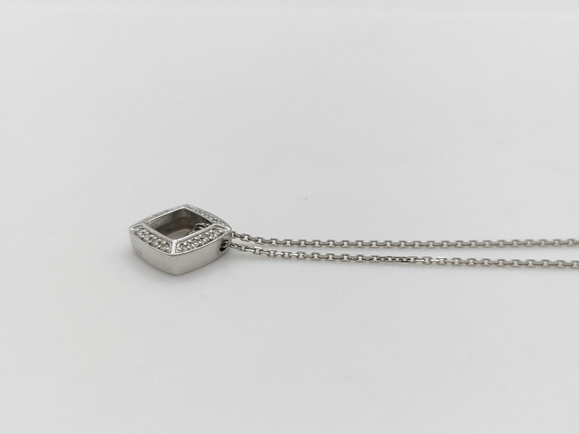 D0.30ct FD0.12ct PT900/850 5.6g Necklace