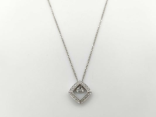 D0.30ct FD0.12ct PT900/850 5.6g Necklace