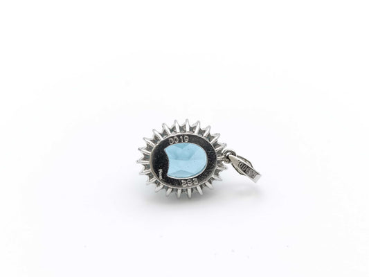 Colored Stone 2.82ct D0.12ct PT900 3.1g Pendant Top